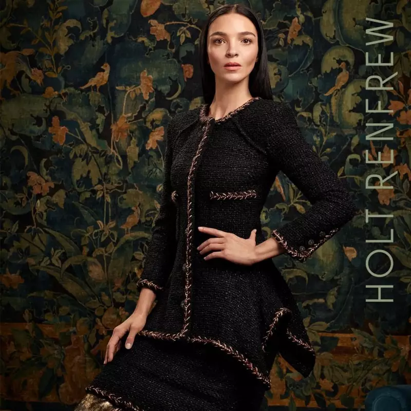 Mariacarla Boscono compare nella campagna Holt Renfrew autunno-inverno 2018