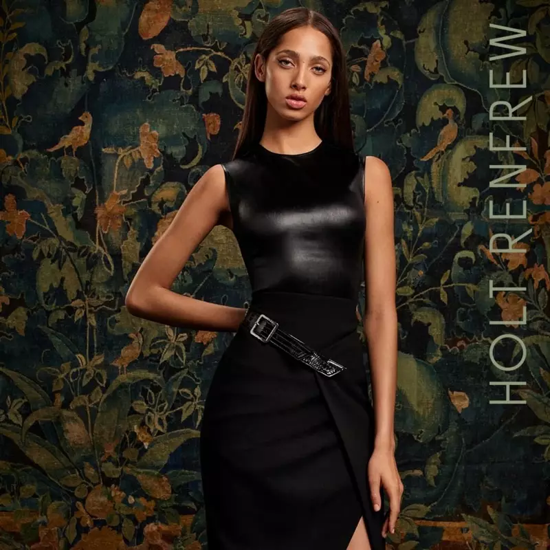 Yasmin Wijnaldum w kampanii Holt Renfrew jesień-zima 2018