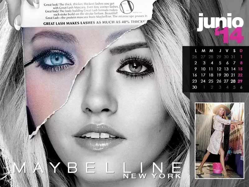 Maybelline 2014 Calendar uban ni Frida Gustavsson, Erin Wasson + Dugang pa