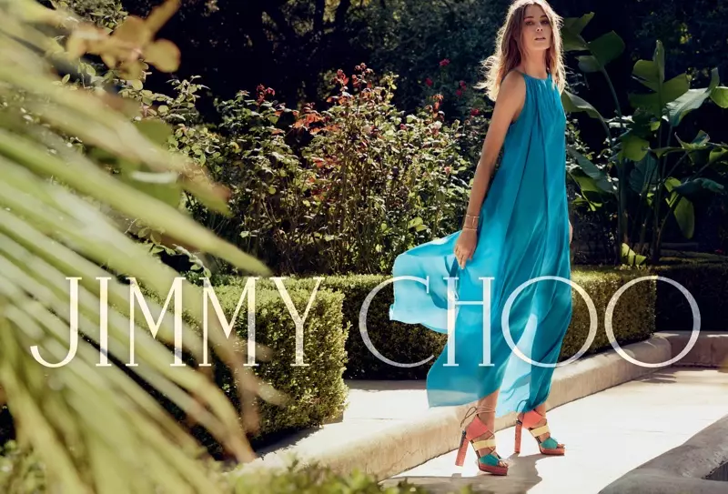 Nadja Bender schittert in Jimmy Choo's lente-zomer 2016 campagne