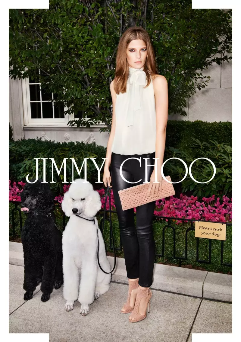 Jimmy Choo သည် Glamorous Spring 2013 Campaign အတွက် Valerija Kelava ကို နှိပ်သည်။