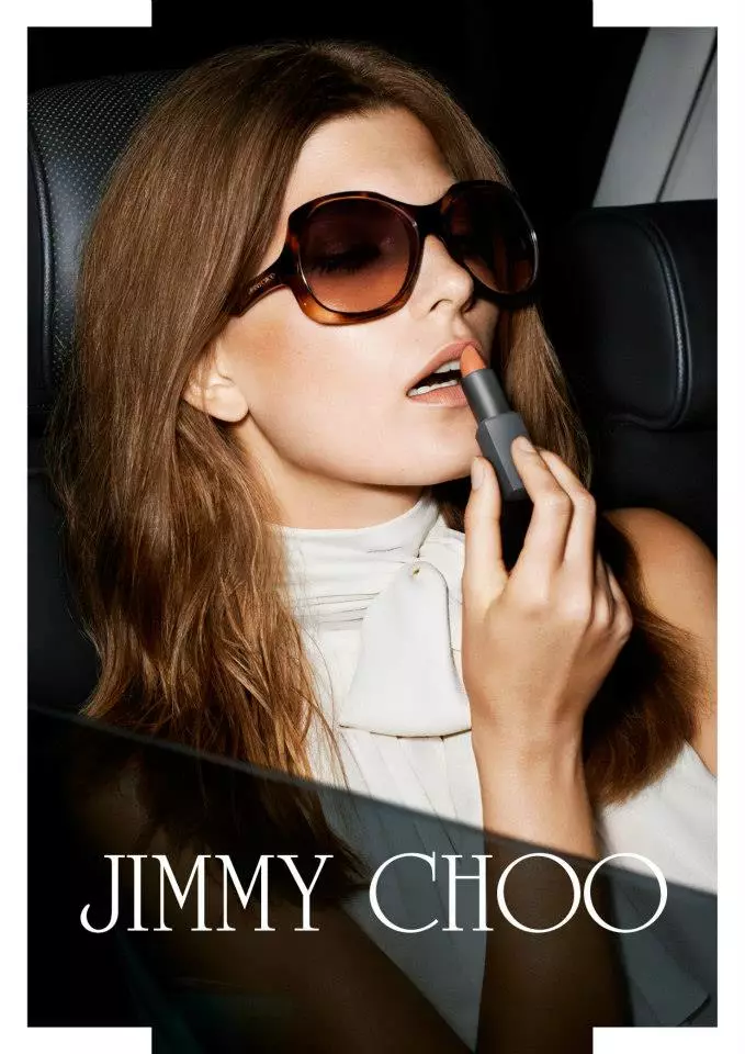 Jimmy Choo Nutul Valerija Kelava kanggo Kampanye Glamorous Spring 2013