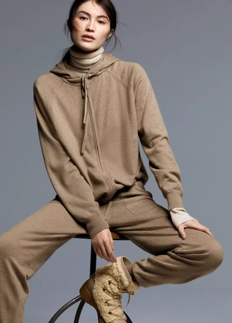 H&M menggunakan warna netral untuk editorial Luxe Layers musim gugur-musim dingin 2019