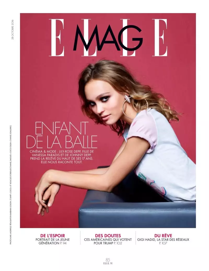 Akatorwa mifananidzo naKarl Lagerfeld, Lily-Rose Depp anomira mune zvakajairika masitaera