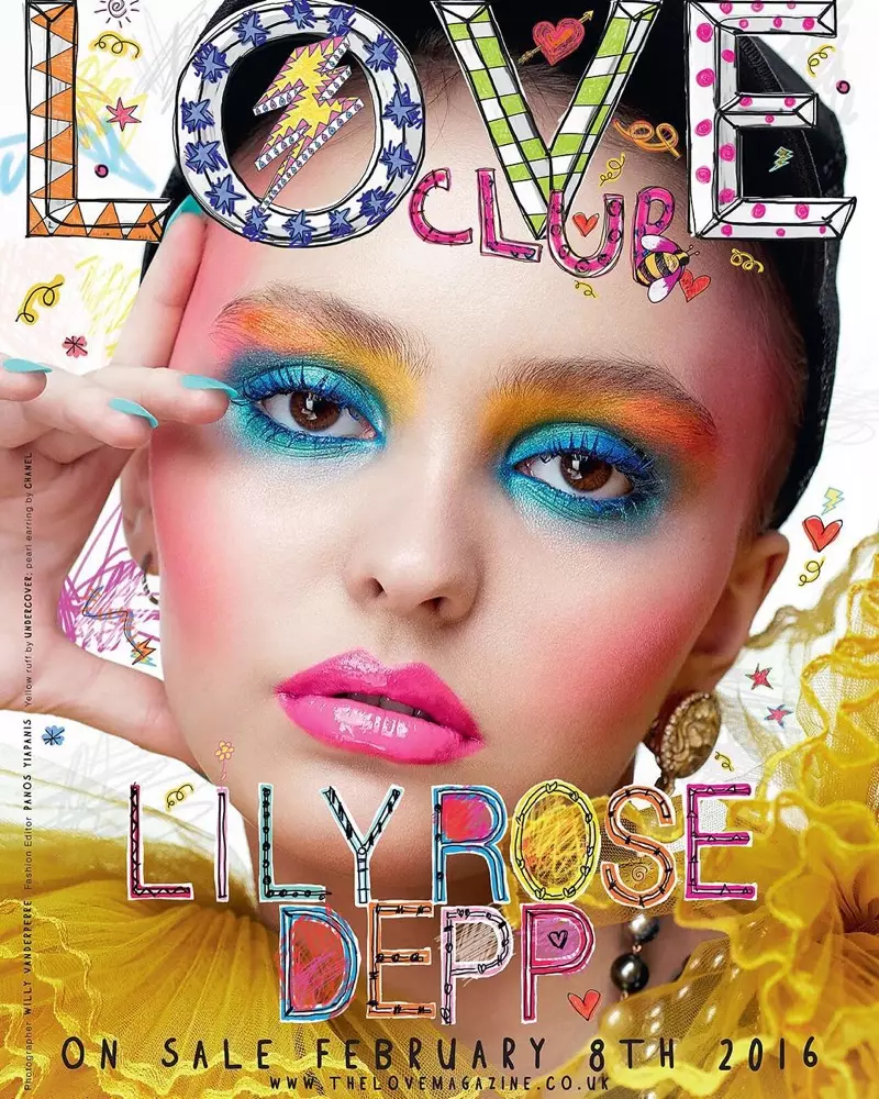 Lily Rose Depp på LOVE Magazine forår 2016-forsiden