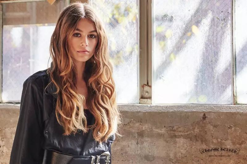 Kaia Gerber näyttelee Chrome Heartin kevään 2016 kampanjaa