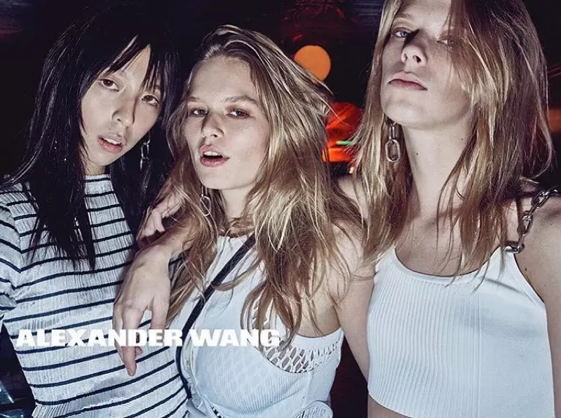 Issa Lish, Anna Ewers lan Lexi Boling dadi bintang ing kampanye musim semi 2016 Alexander Wang