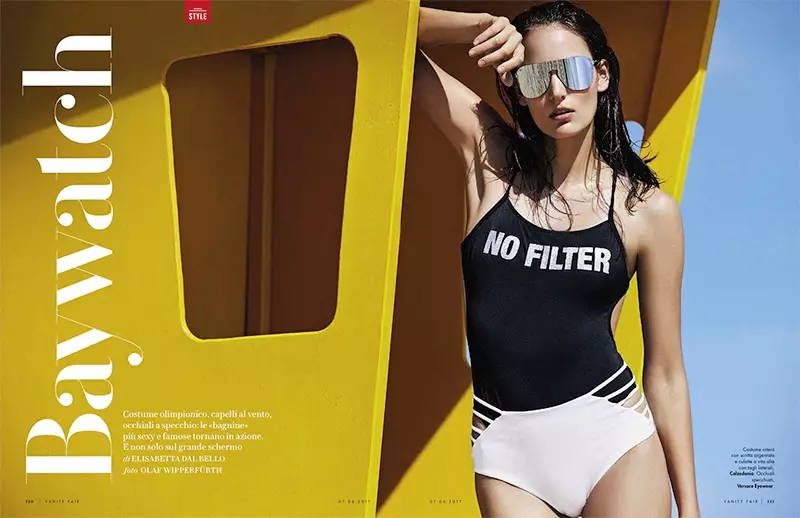 Zuzanna Bijoch Models Swimsuit Season Style voor Vanity Fair Italy