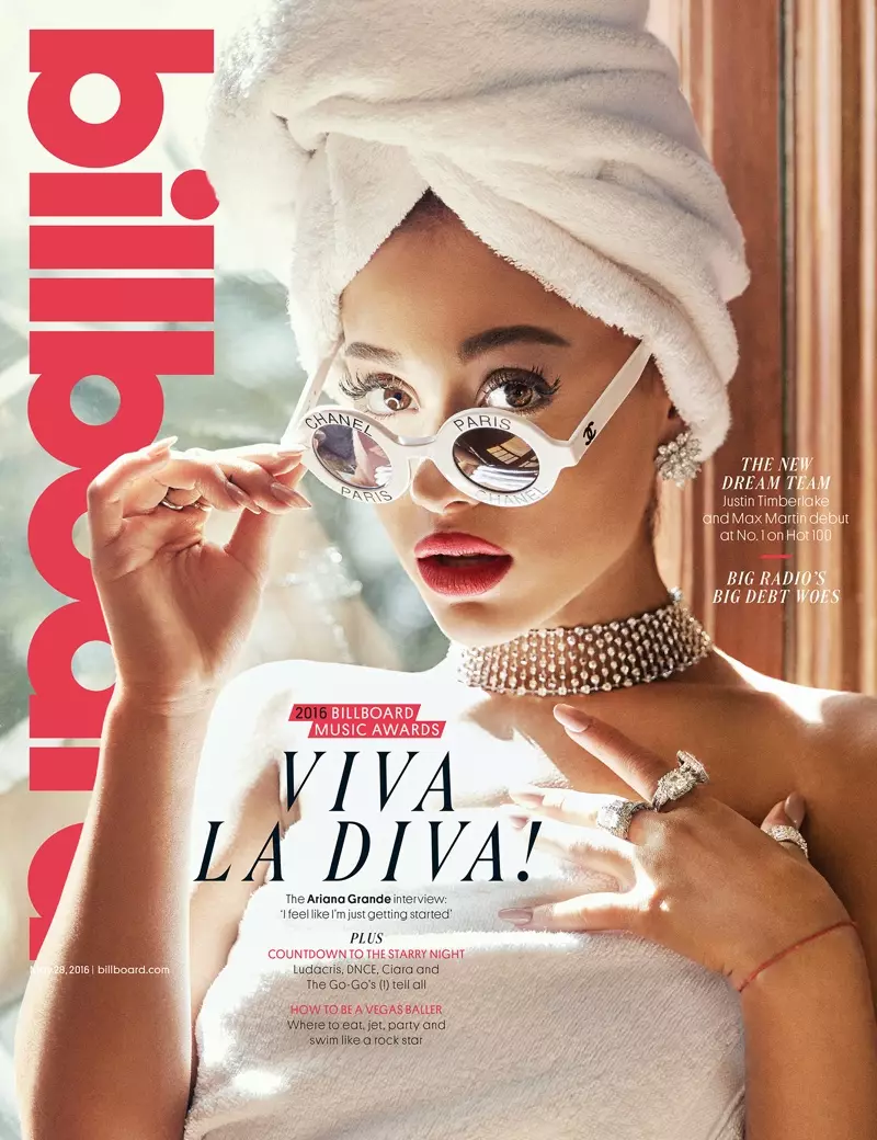 Ariana Grande žurnalo „Billboard“ 2016 m. gegužės 28 d. viršelyje