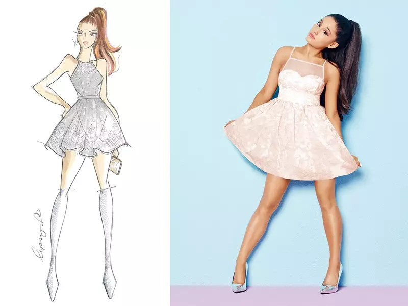 Abito da ballo in organza Ariana Grande x Lipsy