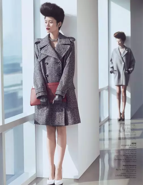 Ming Xi sy Antonia Wesseloh Sport Power Dressing for Vogue China Novambra 2012 nataon'i Andrew Yee