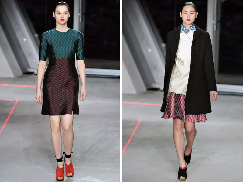 Jonathan Saunders Fall 2012 | لوندون مودا كىيىم ھەپتىلىكى