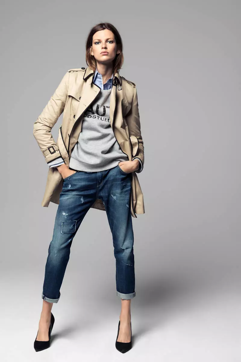 Bette Franke Models Cool Fashion for Mango's Winter Catalog