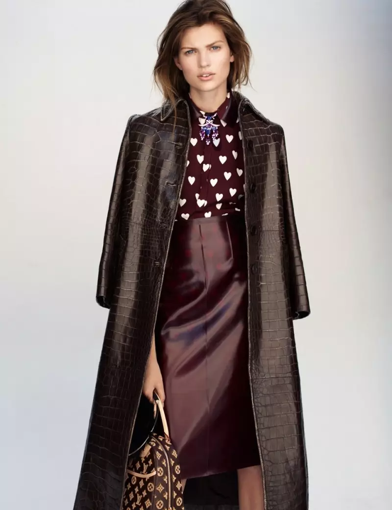 Bette Franke Models Fall Looks Thomas Whiteside'o Elle France Shoot