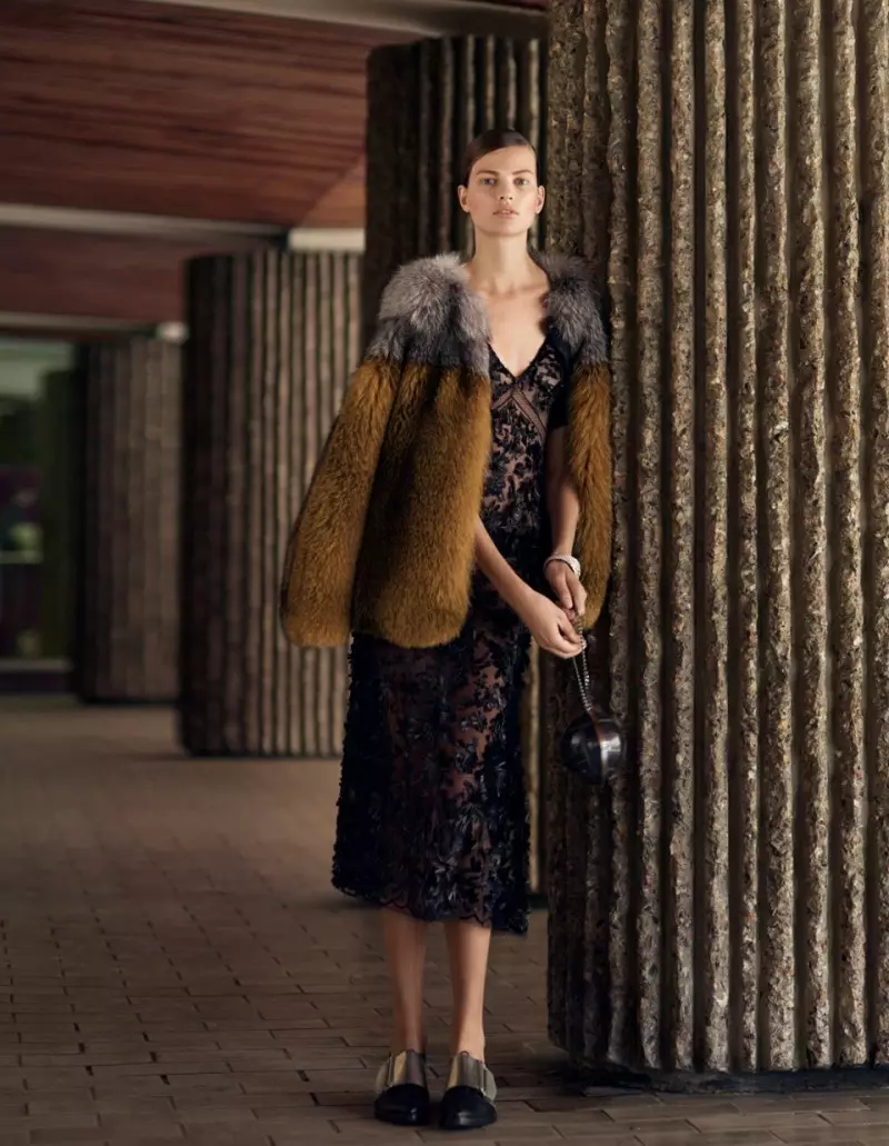 Bette Franke Models Fall Looks in Thomas Whiteside's Elle France Shoot