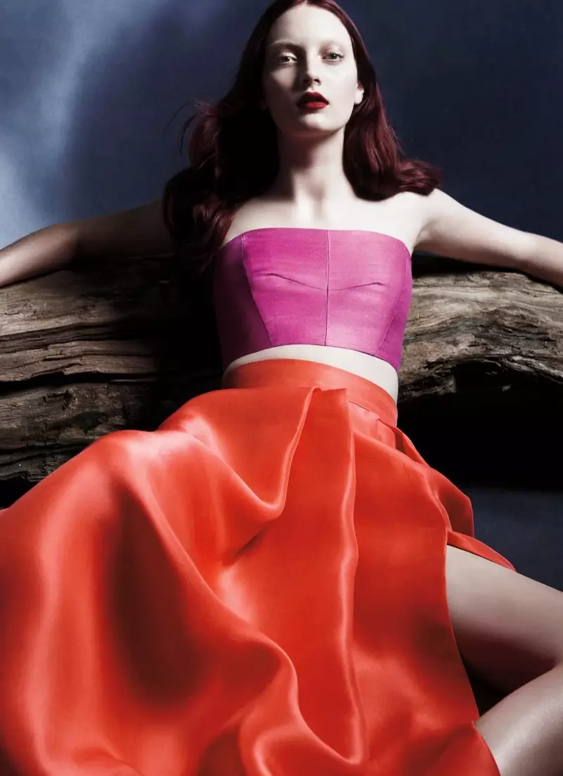 Codie Young Stars sa Monique Lhuillier Spring/Summer 2014 Campaign