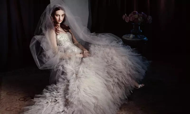 Codie Young Wows sa Monique Lhuillier Bridal 2014 Campaign