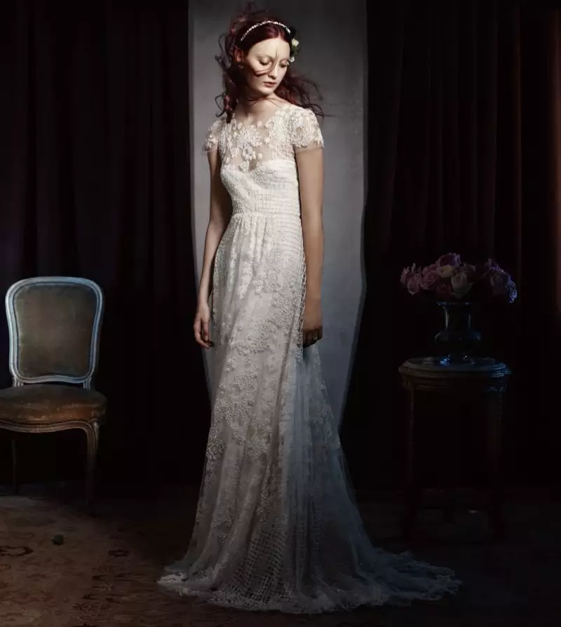 Codie Young Wows in Monique Lhuillier Bridal 2014 Campaign