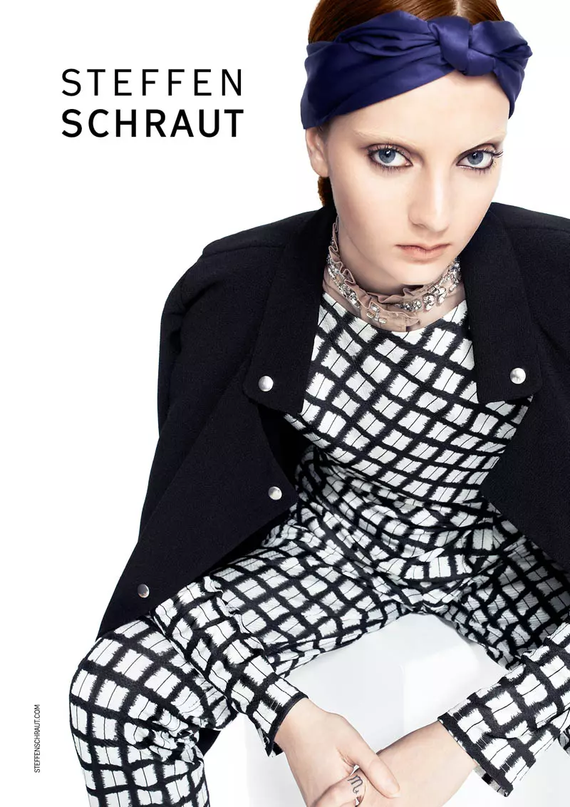 Codie Young Fronts Steffen Schraut Spring 2014 Ads dening Alexx lan Anton