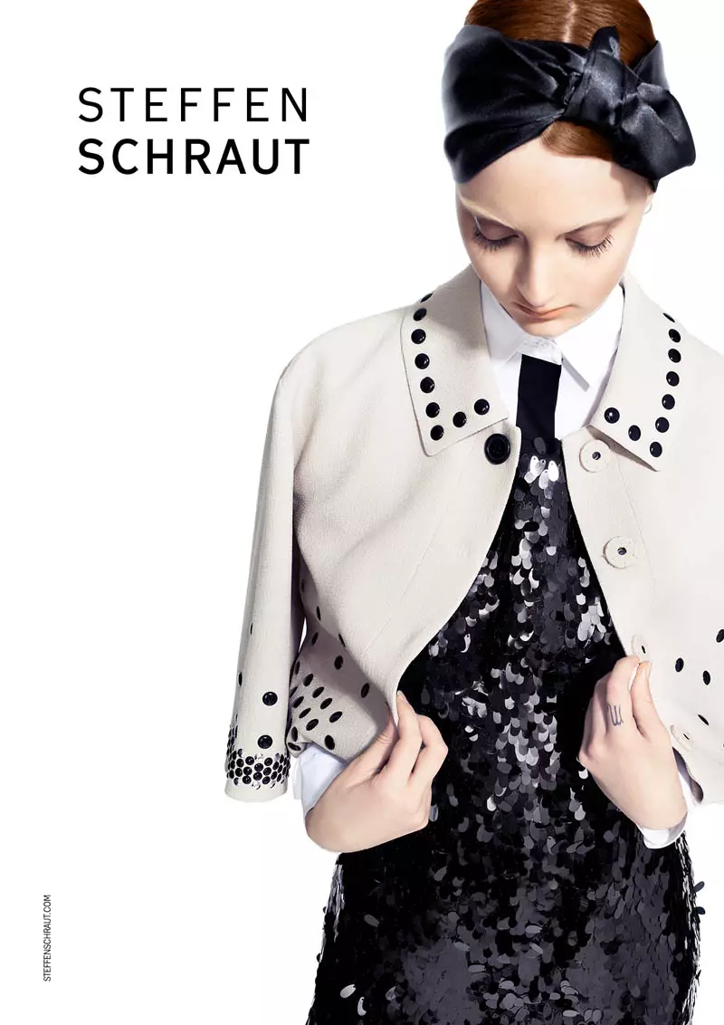 Codie Young Fronts Steffen Schraut Spring 2014 Ads by Alexx and Anton