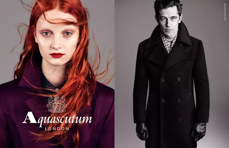 “Codie Young Fronts Aquascutum” -yň güýz 2013 kampaniýasy