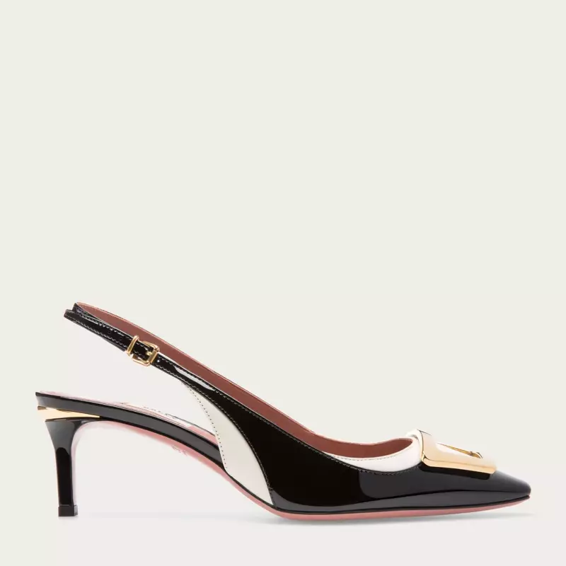 Bally Paliky Patent Tawv Sling-Back Pump