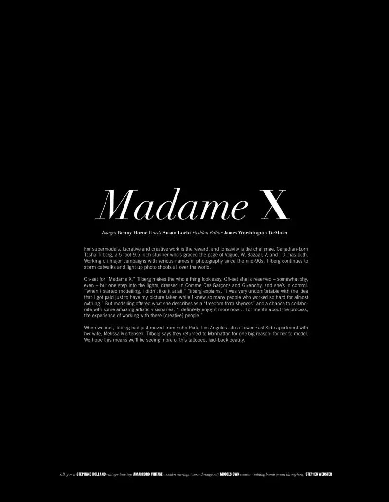 Tasha Tilberg by Benny Horne in Madame X | Block