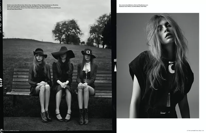 Cara Delevingne, Codie Young e outros Grace i-D's Pre-Spring Issue por Richard Bush