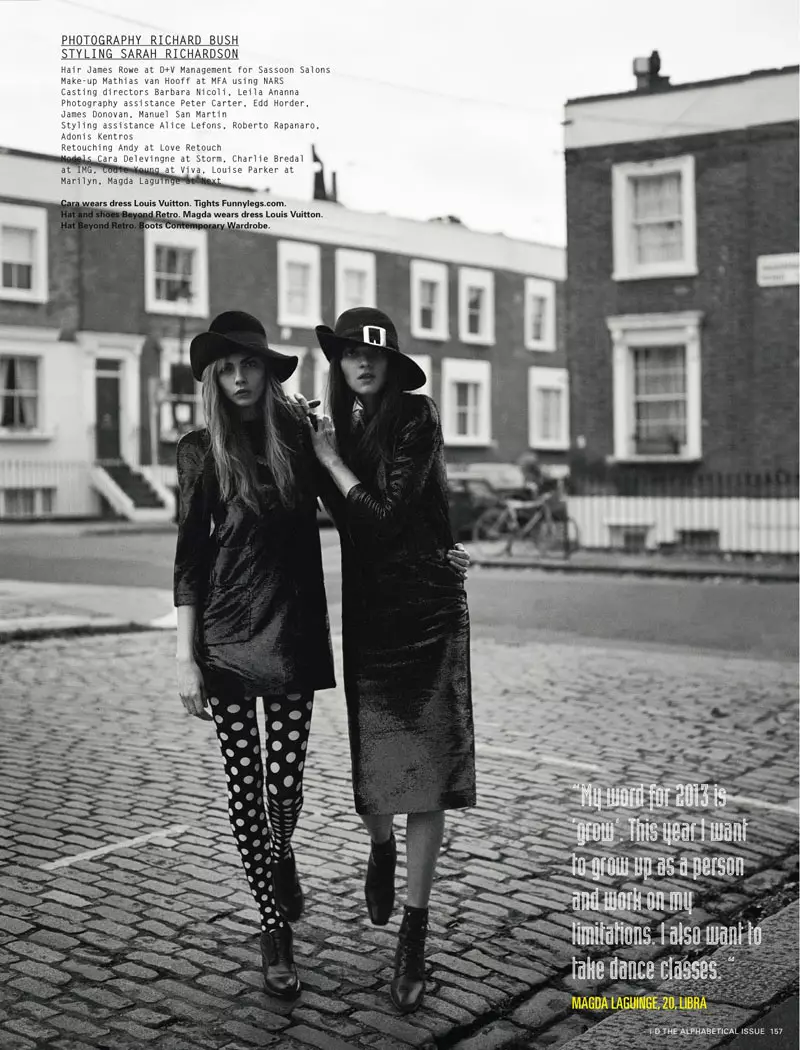 Cara Delevingne, Codie Young e altri Grace i-D's Pre-Spring Issue di Richard Bush