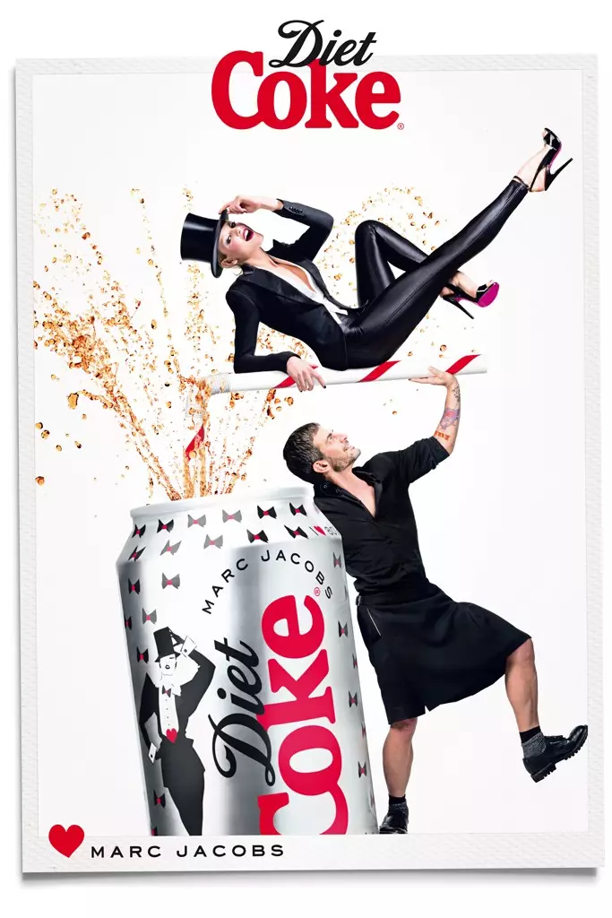 Marc Jacobs slutter sig til Ginta Lapina for Diet Coke Campaign