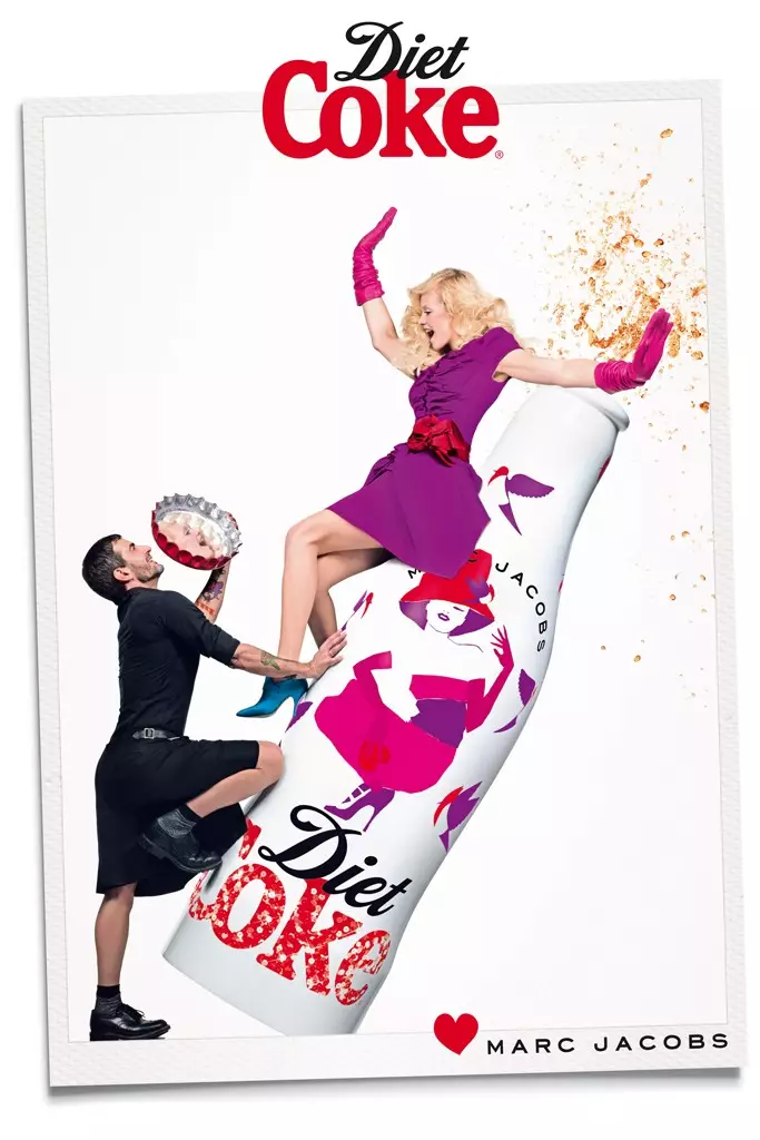 Marc Jacobs si unisce a Ginta Lapina per la campagna di Diet Coke