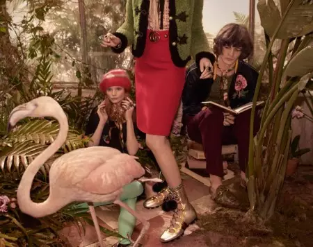 Gucci setzt Pre-Fall Campagne an engem Volier