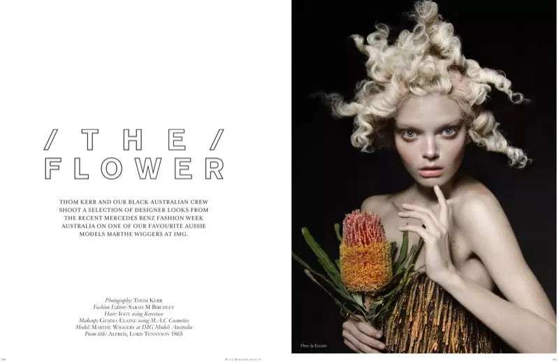 The Flower: Marthe Wiggers nga Thom Kerr në Black Magazine