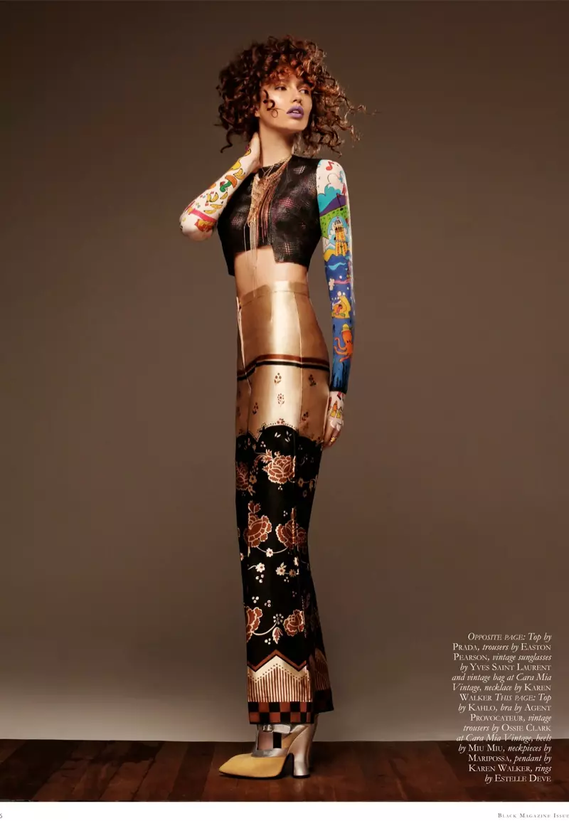 Gabby Dover Gets Painted for Black Magazine vum Thom Kerr