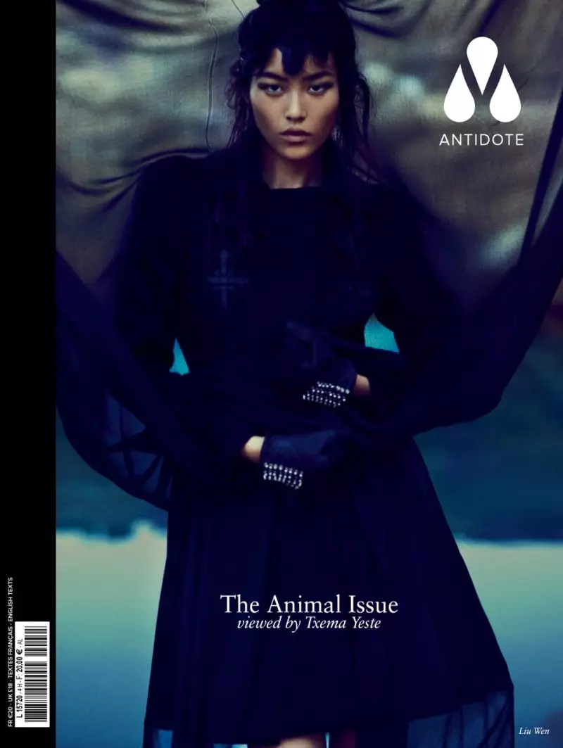 Daphne Groeneveld, Jac Jagaciak, Liu Wen, Crystal Renn en ander Cover Antidote's Animal Issue