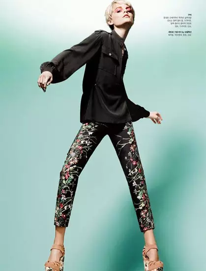 Hanne Gaby Odiele Sports Sixties Chic สำหรับ S Magazine