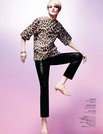 Hanne Gaby Odiele Sports Sixties Chic för S Magazine