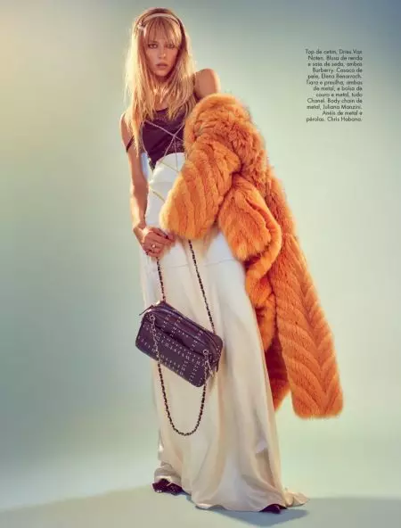 Hannah Ferguson เป็นเจ้าหญิง Rock & Roll ใน ELLE Brazil