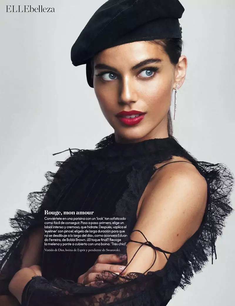 Shlomit Malka Wows in Fall Makeup Looks for ELLE Spain