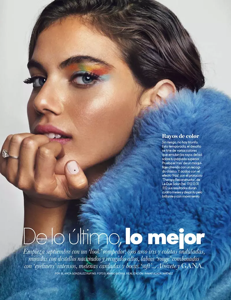 UShlomit Malka Wows kwi-Fall Makeup ujonga i-ELLE yaseSpain