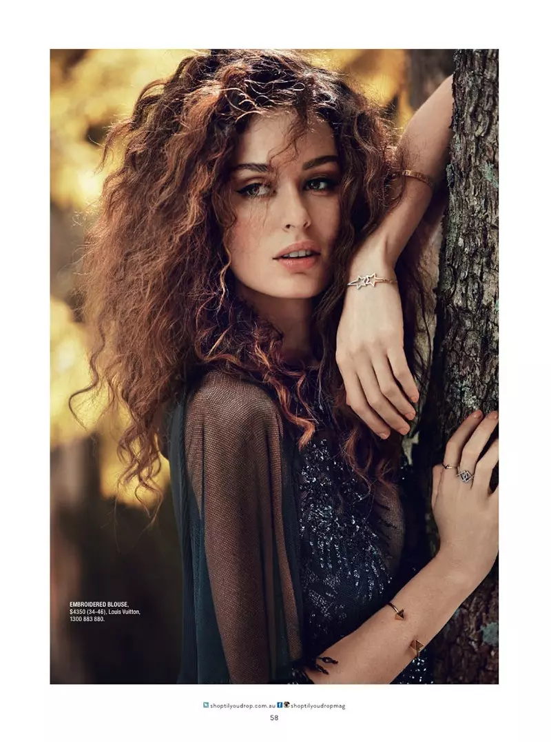 Nicole Trunfio modellerer forførende stil for SHOP Australia