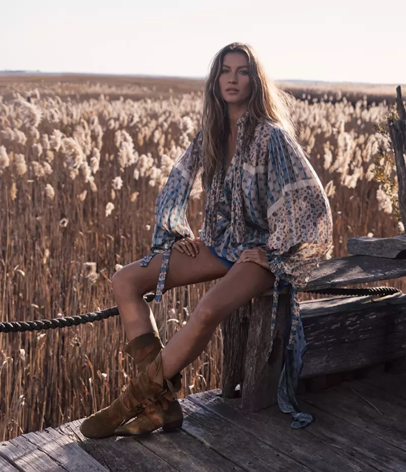 Gisele Bundchen | WSJ-lehden kansi | 2018 | Outdoor Fashion Shoot