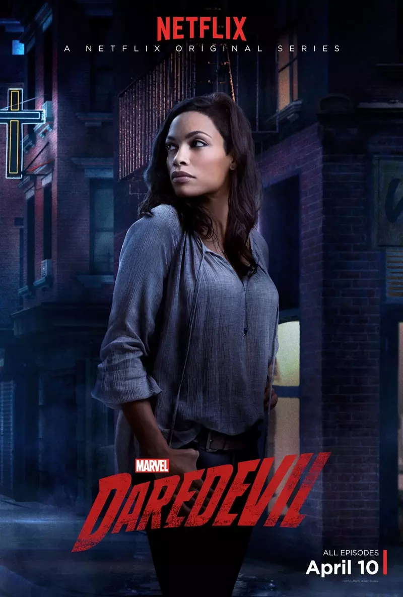 Rosario Dawson, Deborah Ann Woll Pose op 'Daredevil' Character Posters