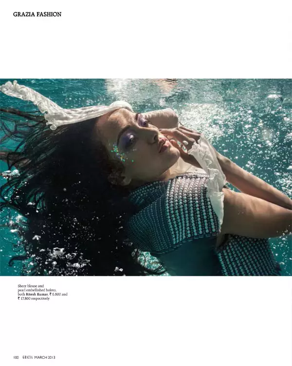 Angela Jonsson Anaenda 'Into the Blue' kwa Grazia India Machi 2013