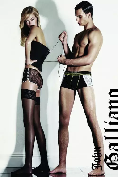 Erin Heatherton John Galliano Spring 2011 Lingerie & Swimwear Campaign saunia e Robbie Fimmano