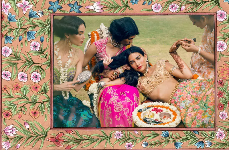 Signe Vilstrup Ananasa Mtindo wa Harusi kwa Vogue India Novemba 2013