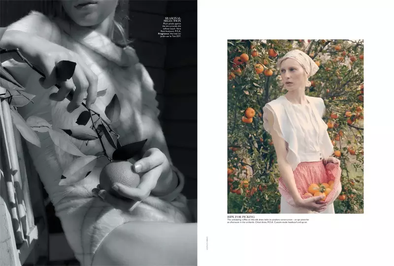 Julia Nobis estas Natura Beleco por Stephen Ward en Vogue Australia Shoot