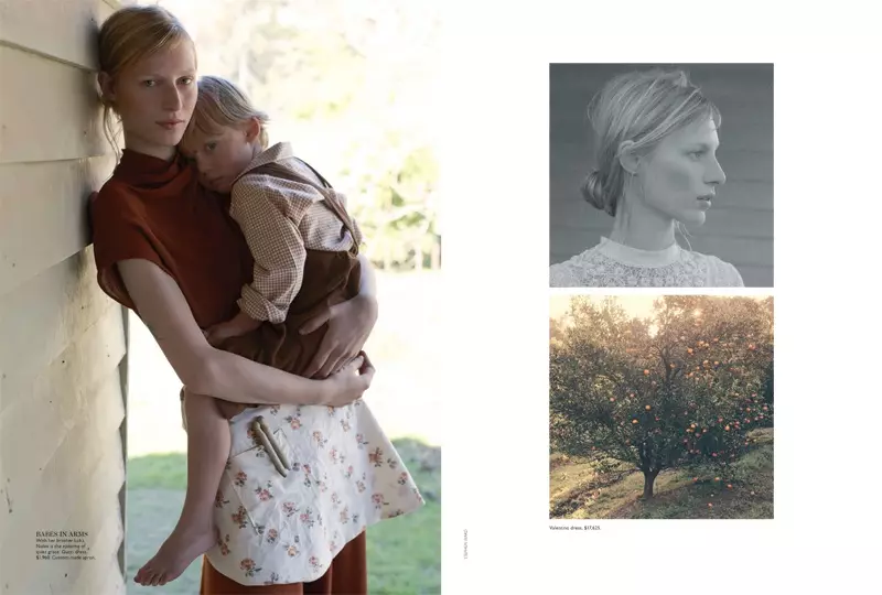 Julia Nobis is een natuurlijke schoonheid voor Stephen Ward in Vogue Australia Shoot