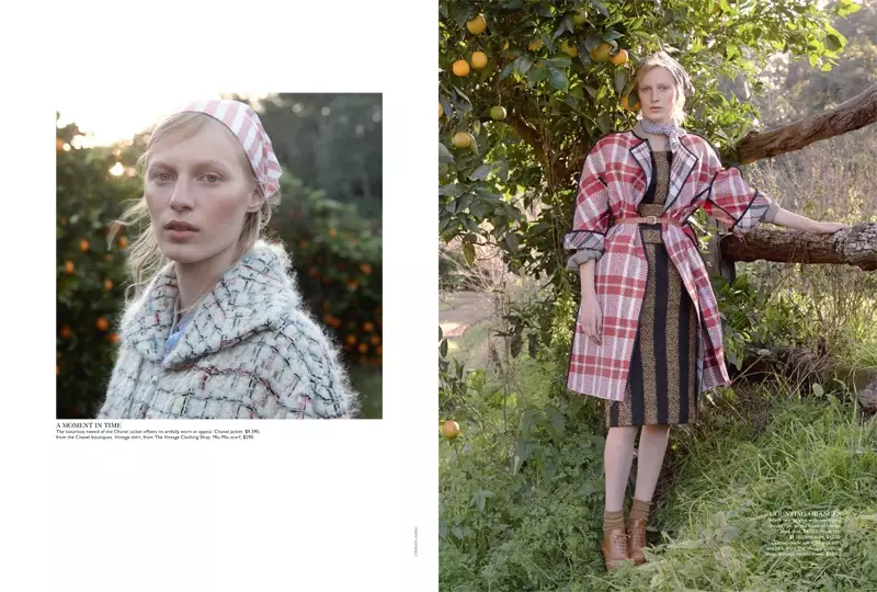 Mae Julia Nobis yn Harddwch Naturiol i Stephen Ward yn Vogue Australia Shoot