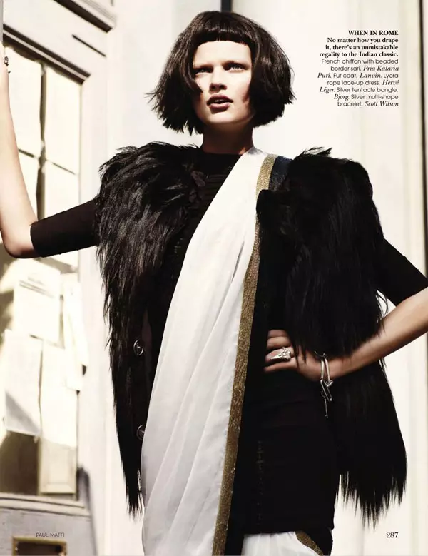 Bette Franke de Paul Maffi pentru Vogue India octombrie 2010